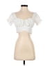 Lyaner White Ivory Short Sleeve Blouse Size XS - photo 1