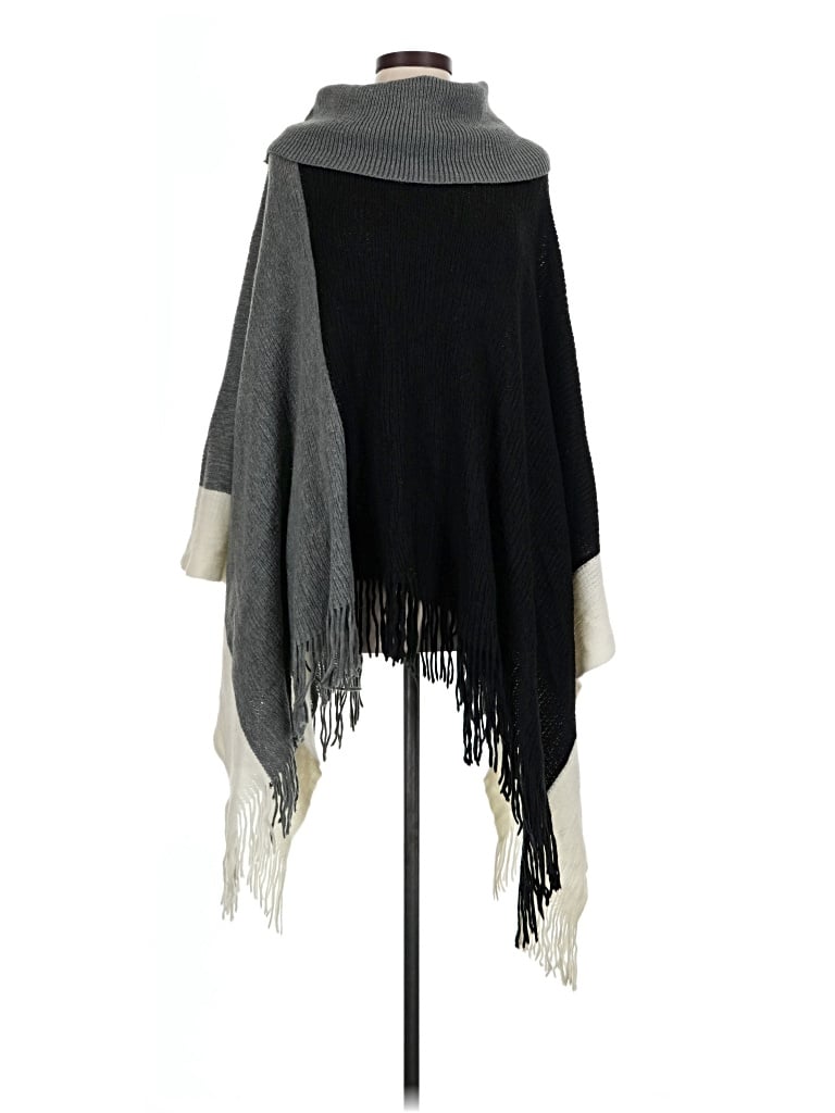 Pre-owned Unbranded Poncho In Gray