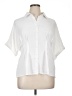 Ninety 100% Polyester White Short Sleeve Blouse Size XL - photo 1