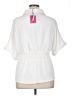 Ninety 100% Polyester White Short Sleeve Blouse Size XL - photo 2