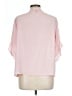 Investments 100% Polyester Pink Short Sleeve Blouse Size L (petite) - photo 2