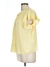 Investments 100% Polyester Yellow Short Sleeve Blouse Size L (petite) - photo 5