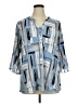Alfani Blue 3/4 Sleeve Blouse Size 1X - photo 1