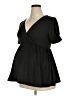 Hello Miz Black Short Sleeve Top Size XL Maternity - photo 1