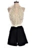 Unbranded 100% Polyester Polka Dots Ivory Romper Size M - photo 1