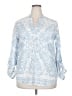 Amanda Blu 100% Polyester Blue 3/4 Sleeve Blouse Size XXL - photo 1