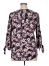 BCX 100% Polyester Purple 3/4 Sleeve Blouse Size XL - photo 2