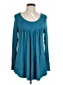 Cathy Teal Long Sleeve Blouse Size L - photo 1