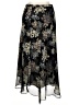 Covington 100% Polyester Floral Black Formal Skirt Size 14 - photo 2
