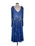 Mac Duggal 100% Polyester Stars Blue Cocktail Dress Size 16 - photo 1