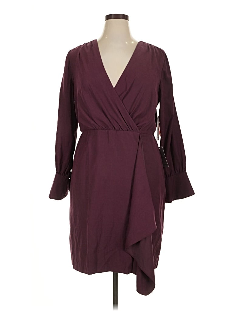 Pre-owned Julia Jordan Casual Dress In Burgundy