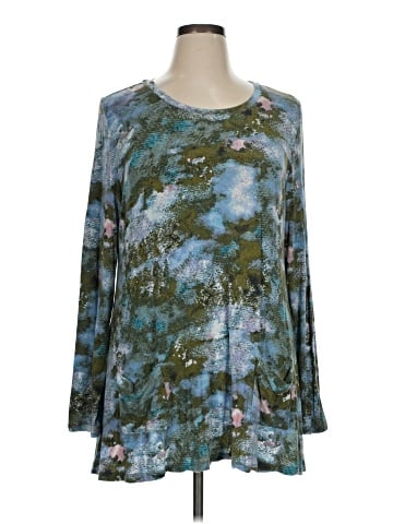 LOGO by Lori Goldstein Long Sleeve Blouse (view 1)