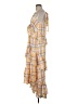 Cinq à Sept 100% Rayon Plaid Yellow Casual Dress Size 8 - photo 5