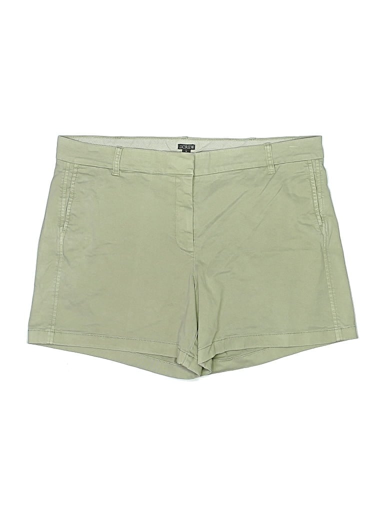 Pre-owned Jcrew Khaki Shorts In Green