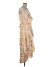 Cinq à Sept 100% Rayon Plaid Yellow Casual Dress Size 8 - photo 4