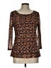 Alfani Orange 3/4 Sleeve Top Size L - photo 1