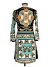 White Mark Print Teal Casual Dress Size L - photo 2