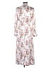 Max Mara 100% Silk Floral White Casual Dress Size 6 - photo 2