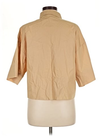Zara 3/4 Sleeve Button-Down Shirt (view 2)