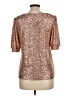 Cable & Gauge Gold Short Sleeve Blouse Size L - photo 2