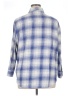 Old Navy 100% Cotton Plaid Blue Long Sleeve Button-Down Shirt Size XL Petite - photo 2