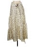 Topshop 100% Polyester Polka Dots Ivory Casual Skirt Size 6 - photo 1