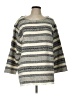 Eileen Fisher Stripes Gray Pullover Sweater Size L - photo 1