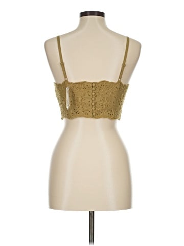 Madewell Eyelet Linen-Blend Crop Tank Top (view 2)