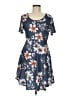 Unbranded Floral Blue Casual Dress Size M - photo 1