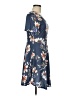 Unbranded Floral Blue Casual Dress Size M - photo 4