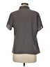 Calvin Klein Gray Short Sleeve Blouse Size M - photo 2