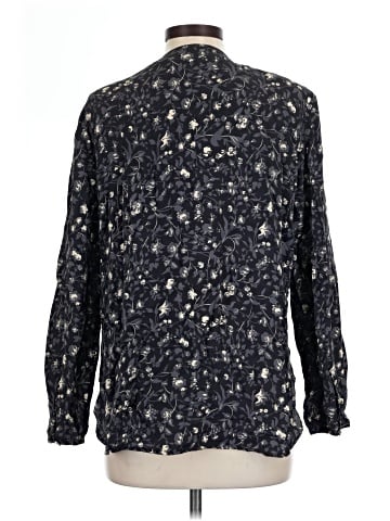 Clothes (real) Saks Fifth Avenue Long Sleeve Silk Top (view 2)