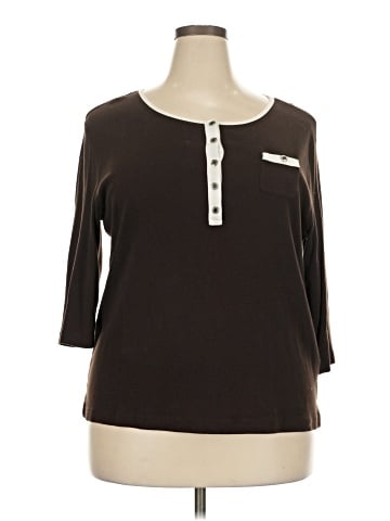 Lauren by Ralph Lauren Long Sleeve Henley (view 1)