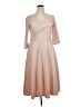 Unbranded Solid Tan Cocktail Dress Size XL - photo 1