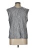 Old Navy Stripes Gray Sleeveless Blouse Size L - photo 1