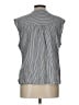 Old Navy Stripes Gray Sleeveless Blouse Size L - photo 2