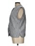 Old Navy Stripes Gray Sleeveless Blouse Size L - photo 5