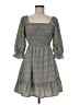 Sienna Sky 100% Polyester Tweed Gray Casual Dress Size M - photo 1