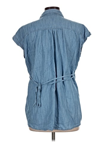 Motherhood Sleeveless Button-Down Shirt (view 2)