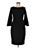 Calvin Klein Solid Black Cocktail Dress Size 6 - photo 1