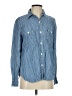 Faherty Stripes Blue Long Sleeve Button-Down Shirt Size S - photo 1