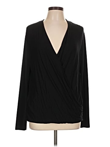 Zara W&B Collection Long Sleeve Blouse (view 1)
