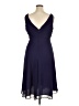 Rena Rowan 100% Polyester Solid Blue Cocktail Dress Size 16 - photo 2
