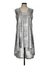 Askari Metallic Silver Casual Dress Size L - photo 1