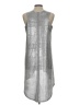 Askari Metallic Silver Casual Dress Size L - photo 2