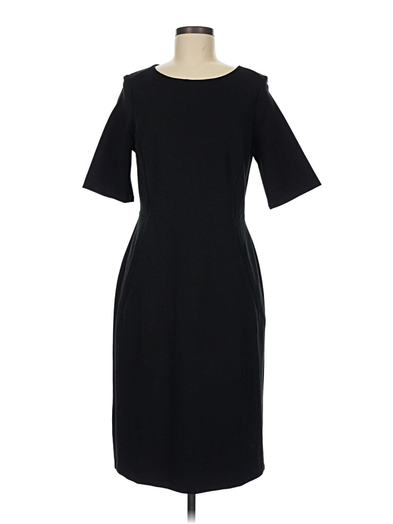 Pre-owned Lands' End Casual Dress In Black