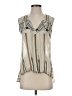 Ottod'Ame 100% Viscose Silver Sleeveless Blouse Size 4 - photo 1