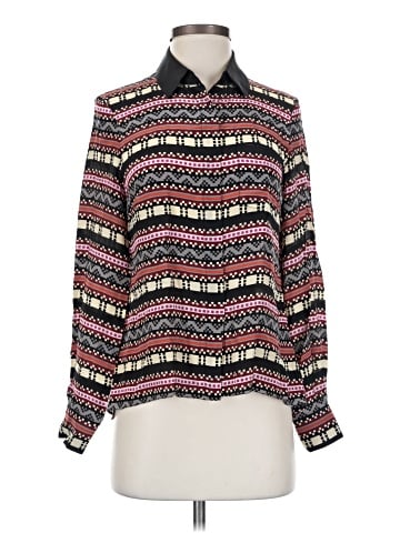 Jonathan Simkhai Long Sleeve Silk Top (view 1)