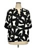 Nine West 100% Polyester Black Short Sleeve Blouse Size 2X - photo 1