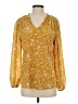 Dokotoo 100% Polyester Yellow 3/4 Sleeve Blouse Size S - photo 1